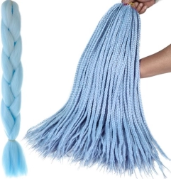 Synthetic hair for braiding - 1 piece – Blue