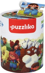 Puzzlika производство на дънки – образователен сюжетен пъзел за деца, 15 части