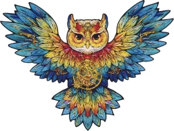 Дървен пъзел Бухал RoboTime