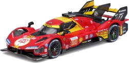 Метален модел Bburago Ferrari 499P 1:43 – победител 24h Le Mans 2024 в защитна кутия