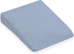 Муселинов калъф за детска възглавница – клин New Baby Standard 30 × 37 см, син