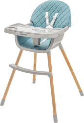 Столче за хранене Baby Mix Freja дървено, приглушено зелено