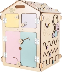 BusyKids activity board house pastel