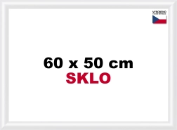 Пластова рамка за пъзели 60x50 см бяла
