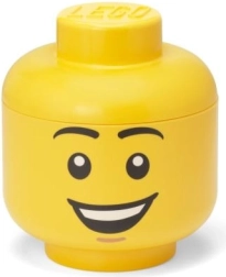 LEGO кутия за съхранение във форма на глава S – щастливо момче