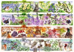 Пъзел TREFL Premium Plus Tea Time: Четирите сезона 1000 части