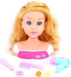 Глава за прически с аксесоари 22 см