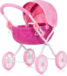 Chipolino deep doll pram Daisy pink linen