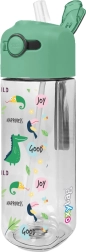 Kids' bottle OXY SMiLE 450 ml Dino with straw