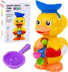 Интерактивна играчка за къпане – патенце с водна мелничка и вендузи