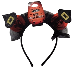 Halloween headband with pumpkins and witch hats