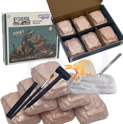 WOOPIE комплект за разкопки 6-в-1 динозавърски скелети за малкия археолог