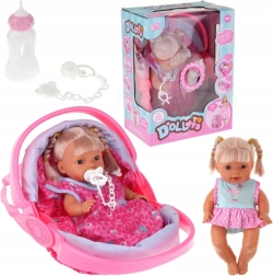 Interactive doll in a carrier 28 cm