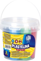 ASTRA Plasticine – set of 6 colors in a bucket
