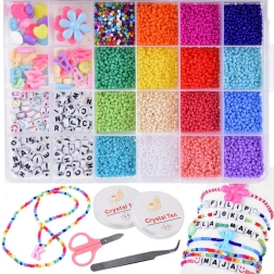 Комплект мъниста за гривни и бижута за деца – DIY креативна кутия