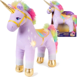 Плюшен еднорог WILDSTAR със светлина 35 см – UNICORN ACADEMY