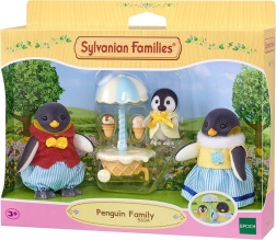 Sylvanian Families семейство пингвини с количка за сладолед
