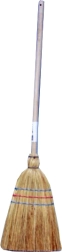 Оризова метла с дървена дръжка 74 см