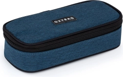 School Pencil Case Etue Unicolor Blue