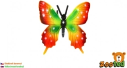Пластмасова декоративна пеперуда Papilio, цветна, 6 см