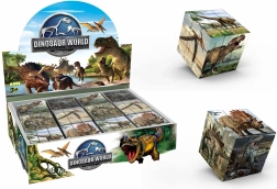 Куб пъзел с картинки Динозаври 5,7 см