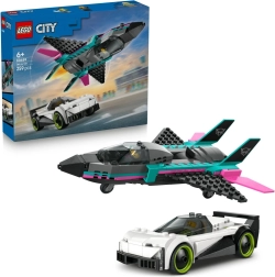 LEGO City реактивен самолет срещу състезателна кола