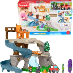 Fisher-Price Little People Big Mountain Adventure – playset with track and slide