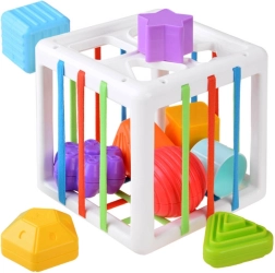 Кутия за сортиране за най-малките с еластични ленти