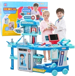 Лекарски куфар 2в1 – болница в куфар със светлини и звуци