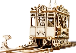 Дървен 3D пъзел трамвай с релси WOODEN CITY (273 части)