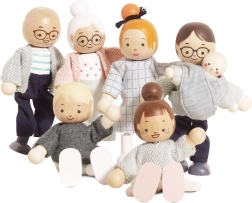 Семейство дървени кукли за къща Le Toy Van (7 бр.)