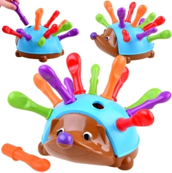 Образователен таралеж с цветни шипове за фина моторика