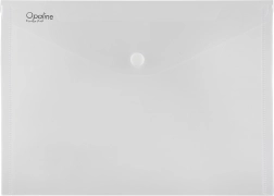 OPALINE Snap-Button Document Wallet, A4, Clear