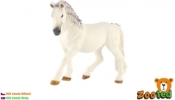 Вран кон с бяла козина и лилава грива