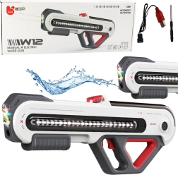 Electric Water Blaster W12 with LED Backlight, White