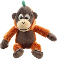 Plush orangutan with clip – keychain 12 cm