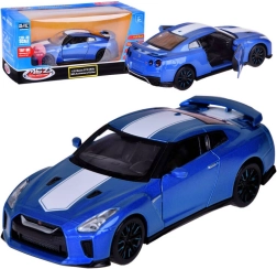 Metal car model NISSAN GT‑R 1:32 with opening doors and lights