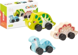 Весели динозаври – дървен комплект, 3 части