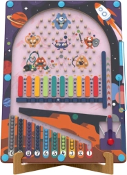 Магнитен пинбол Космос 2 в 1 – дървена игра 2Kids Toys