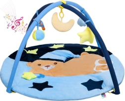 PlayTo Musical Play Mat Sleeping Teddy Blue