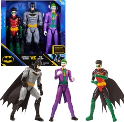 Комплект екшън фигурки DC Comics 3в1 – BATMAN, ROBIN и JOKER 30 см