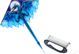 Голям син змей с дълга опашка 170 × 130 см