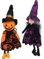 Декорация за Хелоуин вещица и плашило за окачване