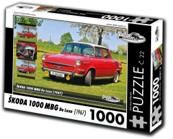 Puzzle Retro Cars ŠKODA 1000 MBG De Luxe 1000 pieces