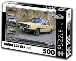Retro Cars Puzzle Škoda 120 GLS 500 pieces