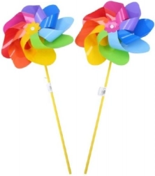 Ветропоказател дъга – цветна градинска декорация