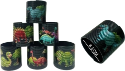 Spring with Dinosaur Motif