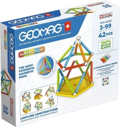 Магнитен конструктор geomag supercolor panels recycled, 42 части