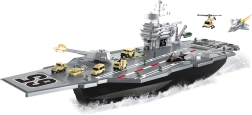 Самолетоносач с превозни средства и самолети 86 × 19 × 21 см