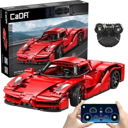 Строителен комплект CaDA RC спортен автомобил Red Blade, 32 см, 405 части, Dual Mode